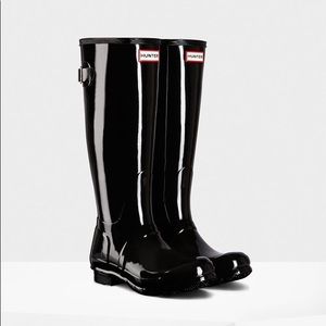 Original Tall Black Gloss Hunter Rain Boots